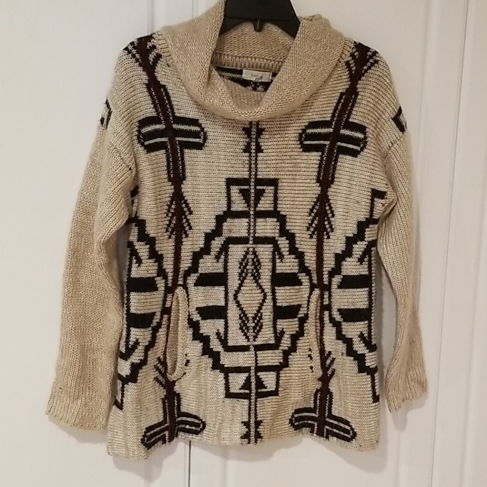 Freeway Anthrpologie Native Tribal Sweater Size Small Y2K
